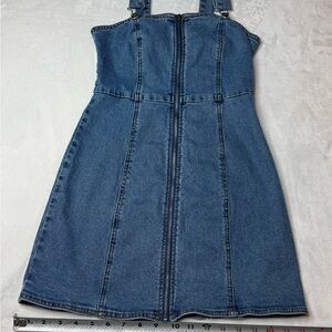 Blue Denim Dress forever 21 mini jean